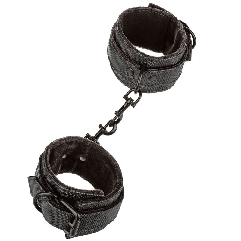 California Exotics - Boundless - Fully Adjustable BDSM Ankle Cuffs with Vegan Leather Lining