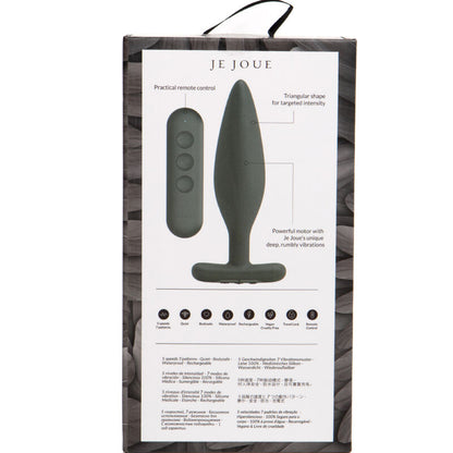 Je Joue - Egon Anal Plug Vibrator Black, Multisensory Experience, Dimensions: 135mm x 62.5mm x 33.7mm, Weight: 90.6g