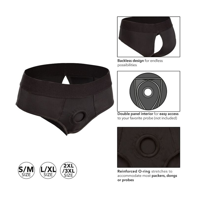 California Exotics - Boundless Backless Brief XXL/XXXL in Nylon and Spandex