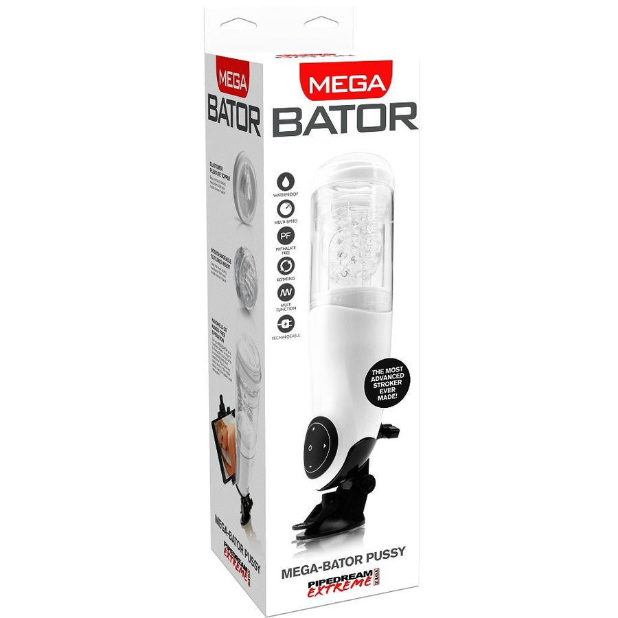 Extreme Toyz - Pdx Mega Bator Pussy USB-Rechargeable - Hands-Free and Realistic