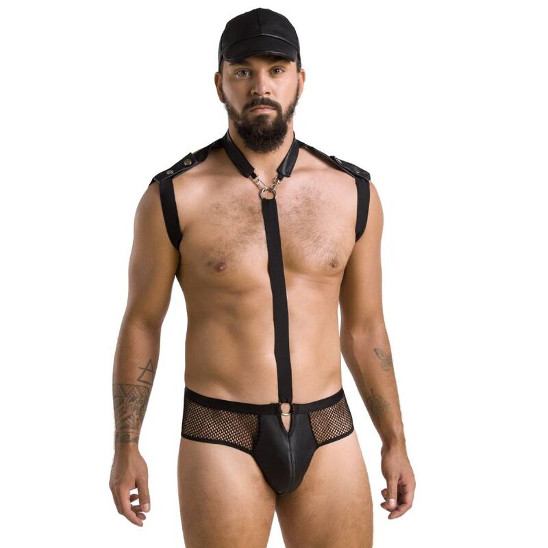 Passion Men - Set John Black S/M, Material: 60% Polyurethane, 40% Polyester