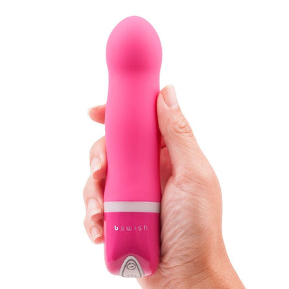 B Swish - Bdesired Deluxe Vibrator Pink, Waterproof Silicone, 6 Functions, 12.7 cm