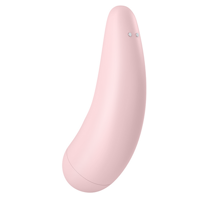 Satisfyer Connect - Curvy 2+ Pink Clitoral Vibrator with Pressure Waves and Vibrations, Medical Silicone, Rechargeable, Water Resistant