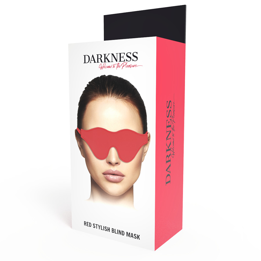 Darkness Bondage - Red PVC Eye Mask