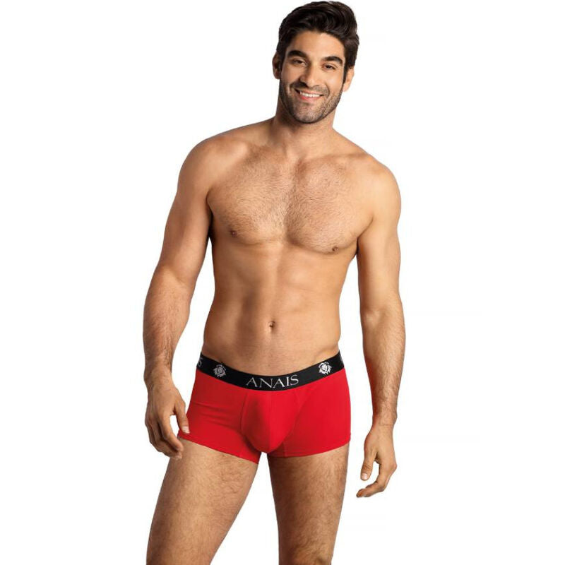 Anais Men - Soul Boxer XL Red Boxers, Soft Microfiber with Black Trim