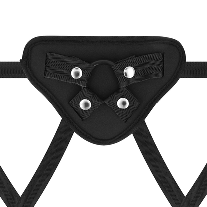 Rock Army - Adjustable Harness with Nylon Straps, PU Leather and Flexible Rings