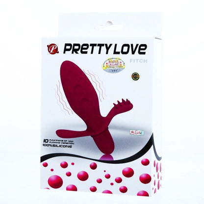 Pretty Love Flirtation - Fitch Vibrator with 10 Vibration Modes and Clitoral Stimulation, Silicone, Purple