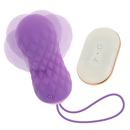 Ohmama - Egg With Remote Control, 7 Oscillation Modes, 8.5 x 2.8 cm