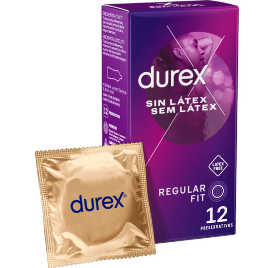 Durex Condoms - Condoms Without Latex 12 Units, Nominal Width 56 mm