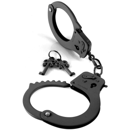 Fetish Fantasy Series - Official Black Solid Metal Handcuffs