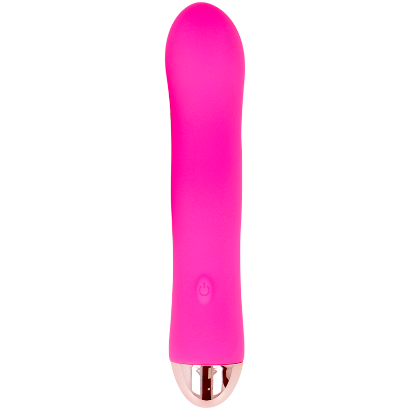 Dolce Vita - Two Pink 7-Speed ​​Rechargeable Vibrator, Soft Silicone, 13.2cm Length