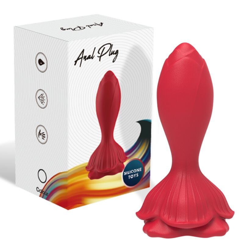 Armony Anal- Vibrator Roz Și Plug Anal Cu Telecomandă Mică Roșu