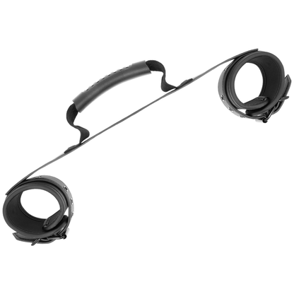 Fetish Submissive Bondage - Adjustable Handcuffs Made of Vegan Leather and Nickel Free Metal