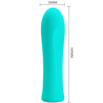 Pretty Love Flirtation- Alfreda Super Power Vibrator Aqua Green