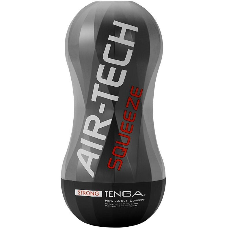 Tenga - Strong Air-Tech Squeeze Masturbator, Fluffy Air Cushion Chambers, Dimensions 80x80x170 mm, Reusable, Lubricant Included