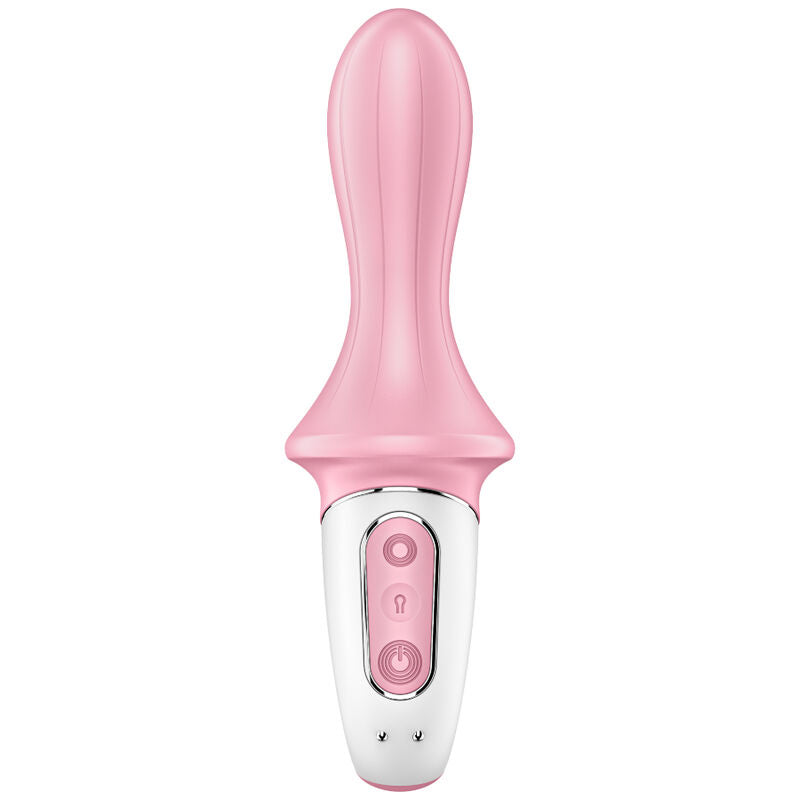 Satisfyer Connect - Air Pump Booty 5+ Inflatable Anal Vibrator, Waterproof, 15 Year Warranty, Pink