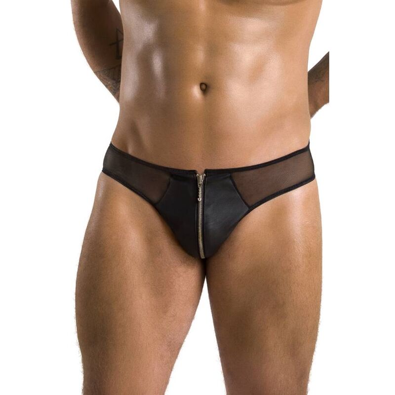 Passion Men - Brief Timmy Black L/XL - Material Polyurethane 60%, Polyester 40% - Made in Poland, Oeko-Tex Certified