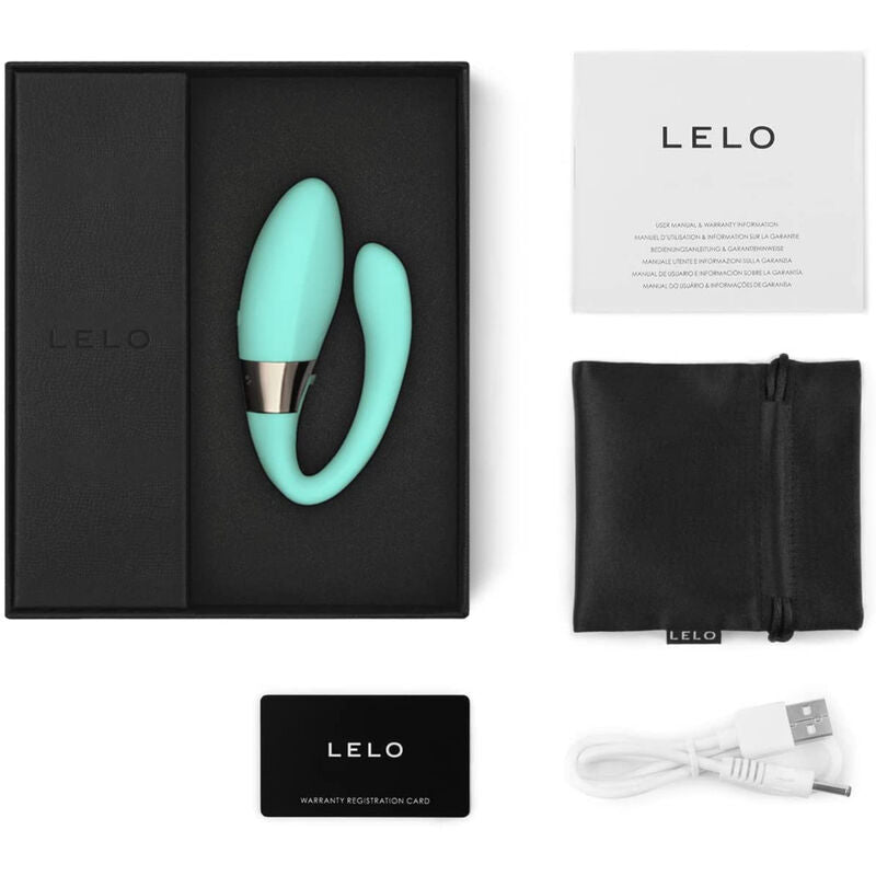 Lelo - Tiani Duo Massager for Couples with Remote Control - Aqua, Dual Stimulation, Sensemotion Technology