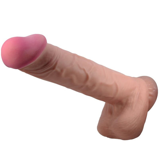 Pretty Love High Grade- Dildo Realist Cu Piele Alunecătoare Cu Ventuză Maro 26 Cm