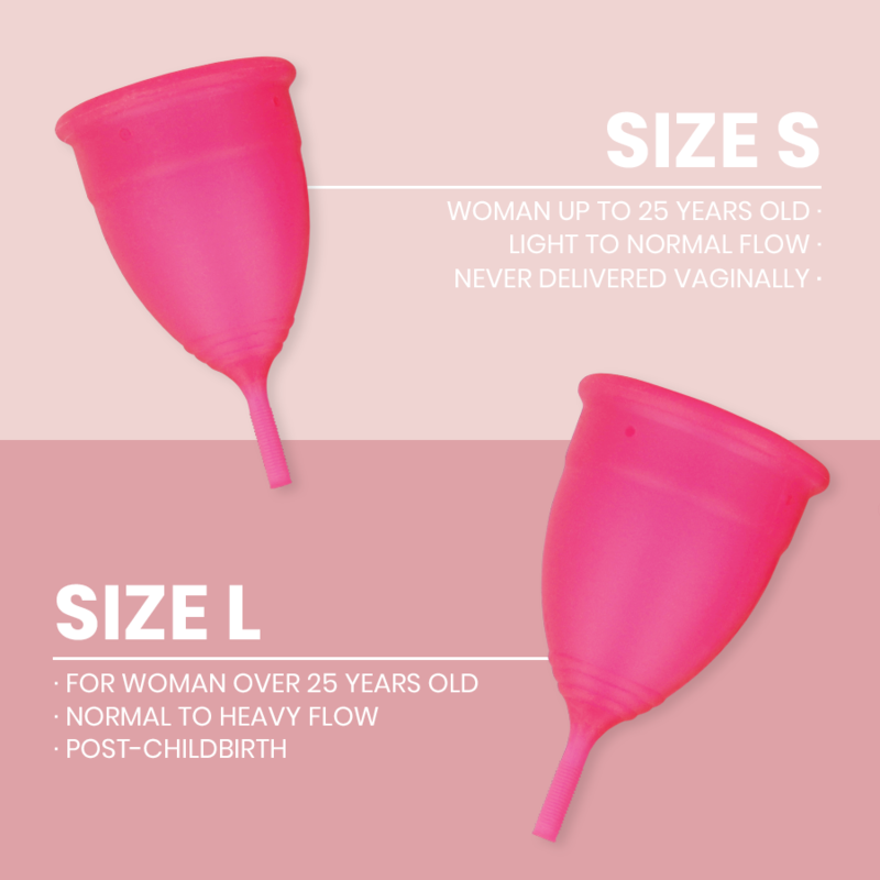 Intimichic - Silicone Menstrual Cup, Size L, Reusable and Hypoallergenic