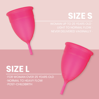 Intimichic - Silicone Menstrual Cup, Size L, Reusable and Hypoallergenic