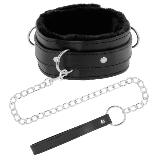 Darkness Bondage - Comfortable Posture Necklace with PVC Leather Chain, BDSM