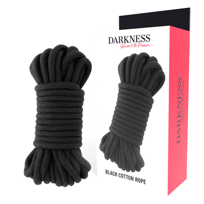 Darkness Bondage - Black Japanese Rope 10 Meters, 100% Cotton