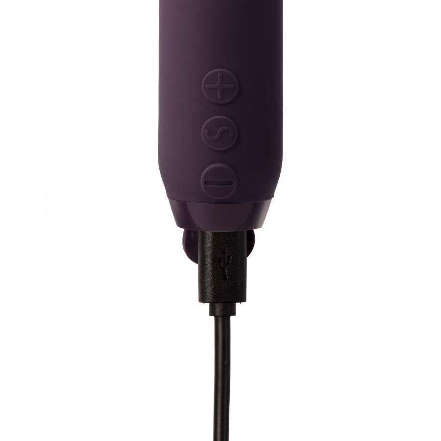 Je Joue - Duet Bullet Purple, Compact Vibrator with Multiple Surfaces, 5 Speeds and 7 Models, Waterproof, USB Rechargeable, Dimensions: 115mm x 28.5mm x 28.5mm