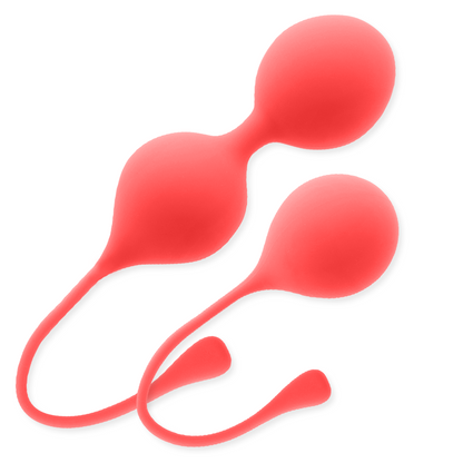 Intense Health &amp; Fun - Intense Pack Kendall Red, 100% High Quality Silicone Coated Chinese Kegel Balls