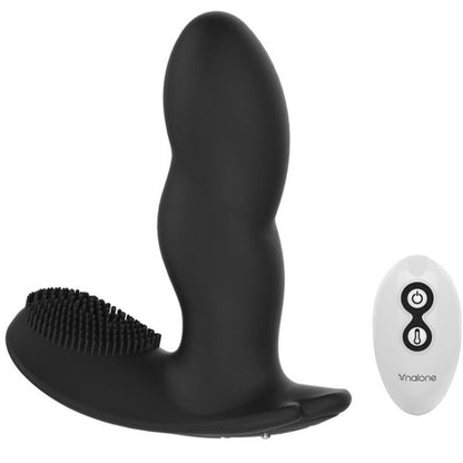 Nalone Loli - Intimate Massager with Remote Control, 7 Vibration Modes, 5 Impulse Modes, Silicone and ABS, Black