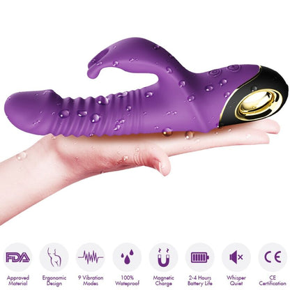 Armony Vibrators- Zing Dildo Vibrator Iepure Violet