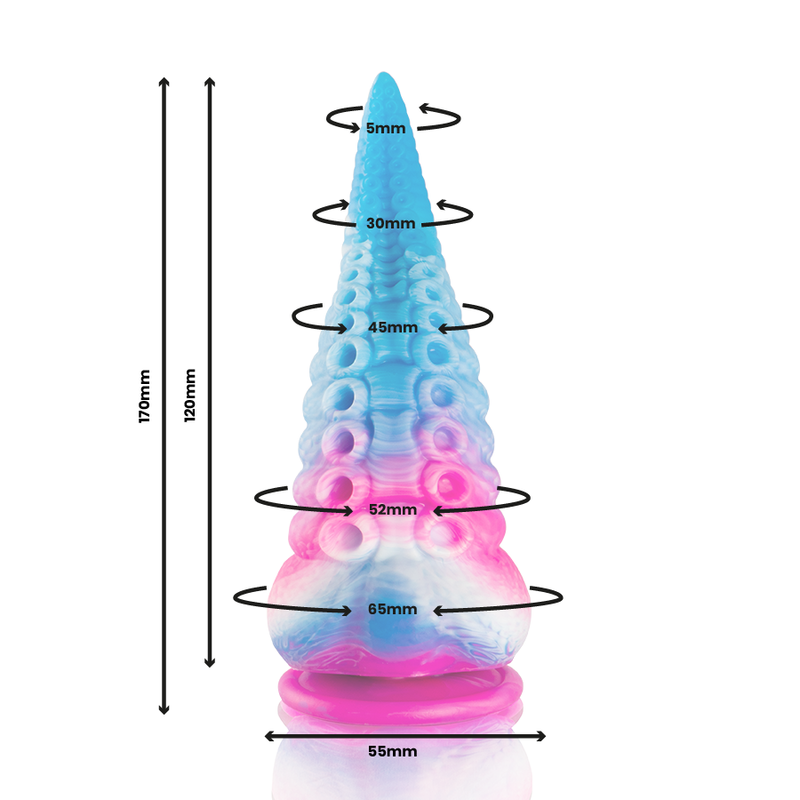 Epic- Phorcys Albastru Tentacul Dildo Dimensiuni Mici