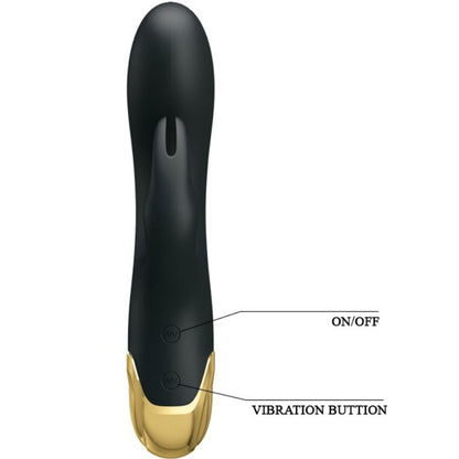 Pretty Love Smart - Pretty Love Smart Double Pleasure Vibrator, 7 Vibration Functions, Waterproof, USB Rechargeable, Super Soft Silicone