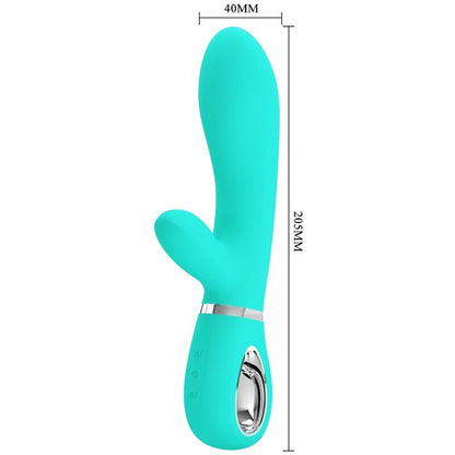 Pretty Love Flirtation- Thomas Multifuncțional G Spot Vibrator Verde Aqua