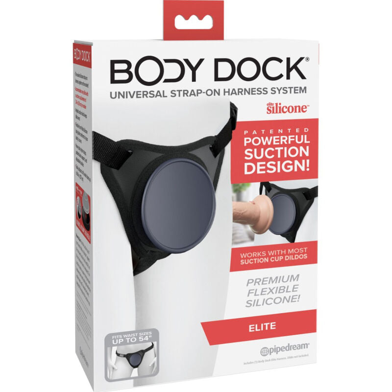 Pipedreams - Body Dock Elite Harness with Patented Push-and-Play System