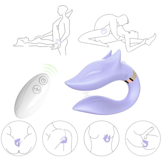 Armony For Couples- Vulpe Vibrator Pentru Cupluri Control De La Distanță Violet