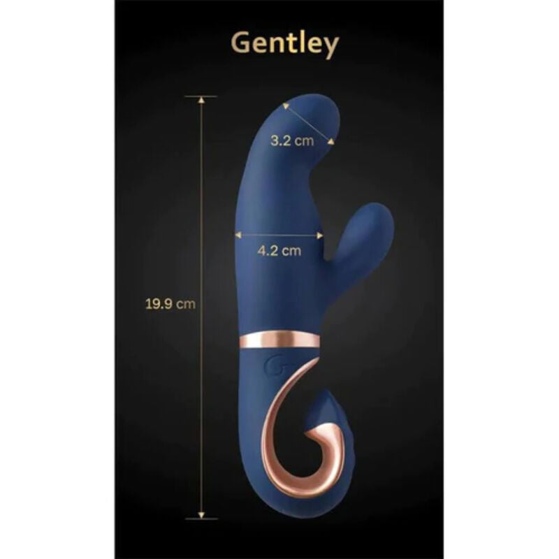 G-Vibe - Vibrator Gentley G-Spot Vibe Caribbean Blue, Rechargeable, Soft Silicone, 6 Functions, 3 Year Warranty