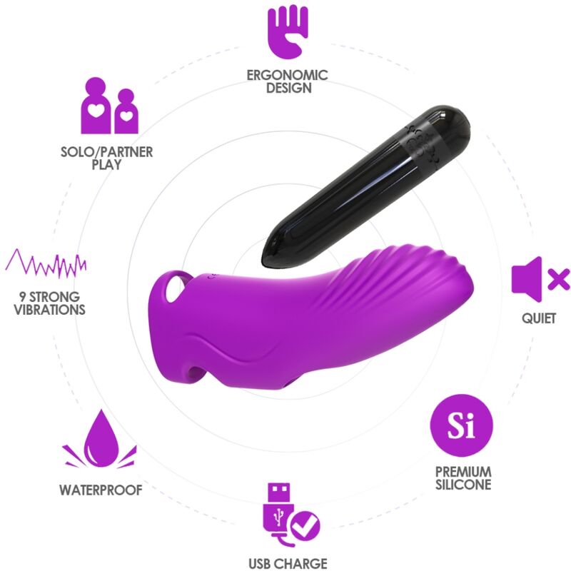 Armony Vibrators- Aurora Vibrator Deget Fucsia