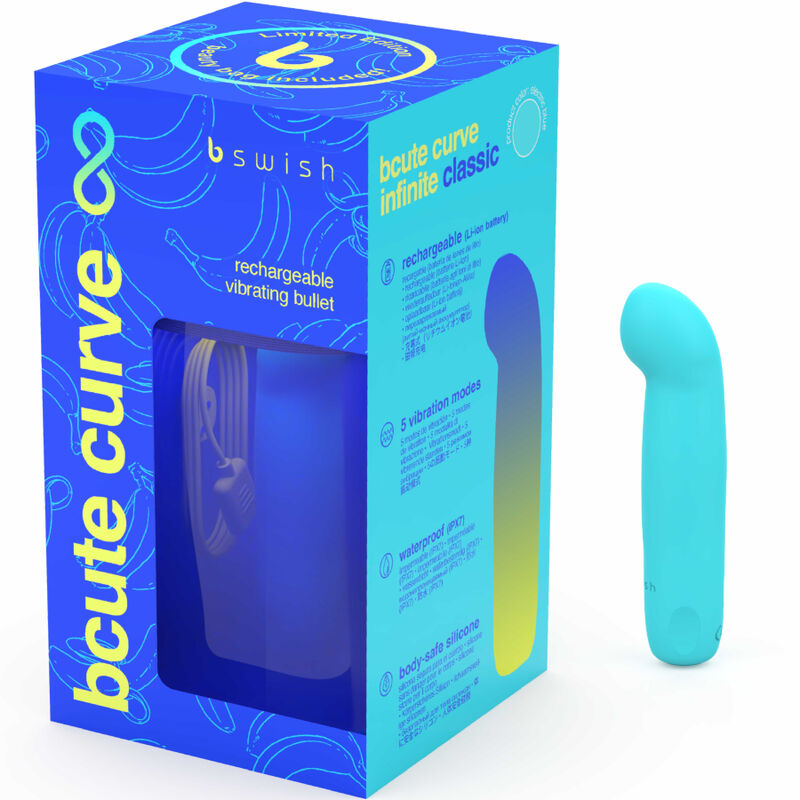 B Swish-  Bcute Curve Infinite Classic Ediție Limitată Vibrator  Albastru Electric