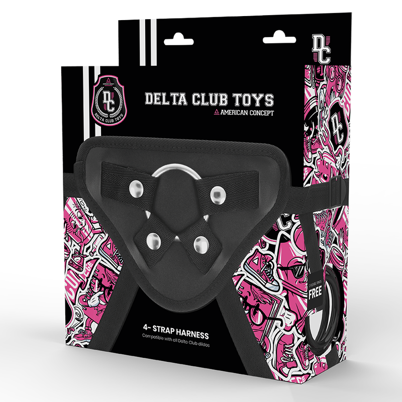 Deltaclub - Universal Harness for Dildo - Comfortable Neoprene - Rings of Variable Sizes