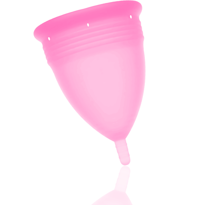 Stercup - Menstrual Cup Size L Pink, FDA Silicone, Reusable, and Comfortable