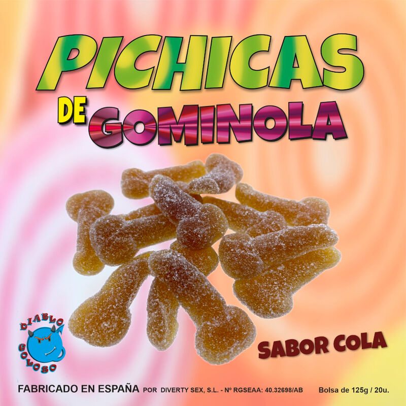 Diablo Goloso - Box of Gum Cola Candies for Flavored Penises