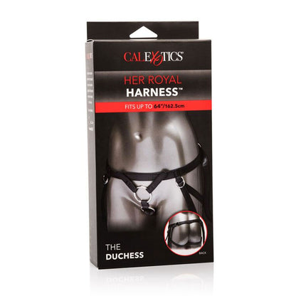 California Exotics - Her Royal Harness with Leather Design, Two Interchangeable Rings (3.75cm and 5cm)