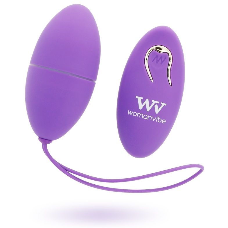 Womanvibe - Alsan Egg Remote Control Silicone Bat, Egg Vibrator with Remote Control