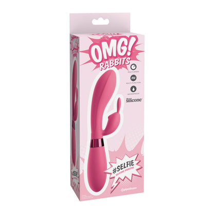 OMG - Pink Rabbit Vibrator With 10 Vibration Modes and Soft Silicone