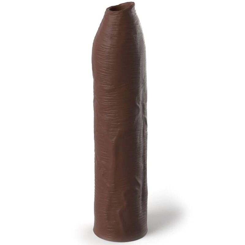 Fantasy X-Tensions - Uncut Penis Extension Sleeve 17.78 cm Silicone Brown