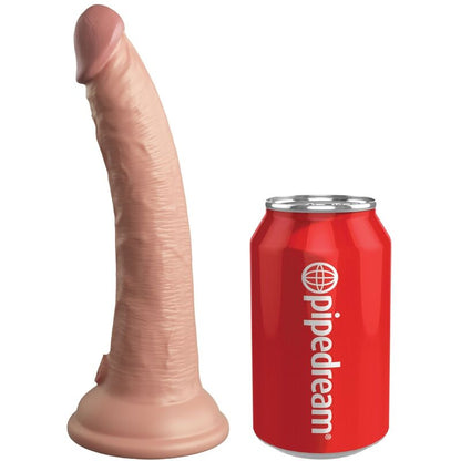 King Cock- Vibrator Cu Dildo Realist De Elită Și Telecomandă Din Silicon 17,8 Cm