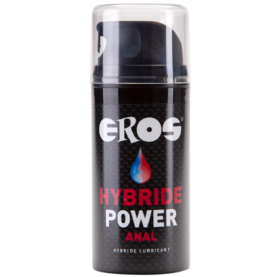 Eros Power Line - Power Anal Lubricant 100 ml - Medical Hybrid Lubricant for Anal Areas, Based on Silicone and Water