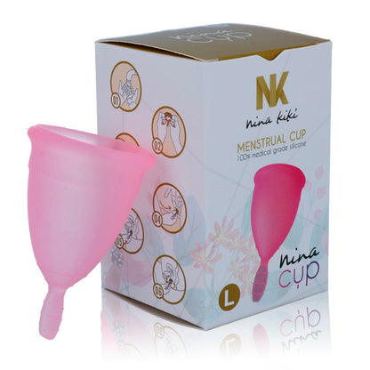 Nina Kikõ - Ecological Silicone Menstrual Cup, Size Pink L