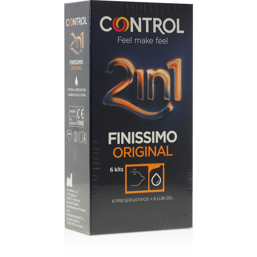 Control Condoms-Control Finisimo Duo + Lubrifiant 6 Unități